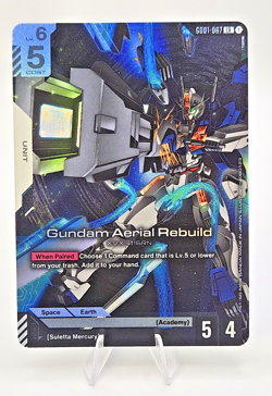 Gundam Aerial Rebuild GD01-067 LR Gundam Card Game Newtype Rising English NM/M - Image 1