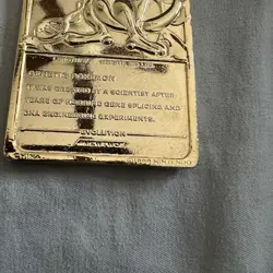 Vintage 1999 Pokemon Mewtwo Gold Metal Card Burger King Collecti - Nintendo#150 - Image 2