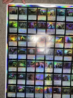 Magic the Gathering MtG War of the Spark Uncut Mythic & Rare Foil Sheet Damaged - Image 3