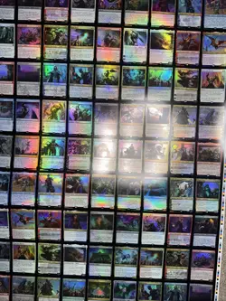 Magic the Gathering MtG War of the Spark Uncut Mythic & Rare Foil Sheet Damaged - Image 4