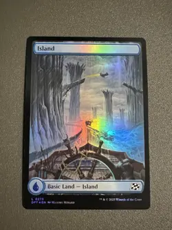 MTG - Island 0273 (Foil) - Aetherdrift LP Condition - Image 1
