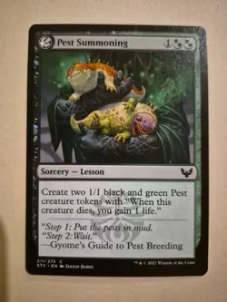 MTG NM Pest Summoning C Strixhaven: School of Mages 211/275 (C) - Image 1