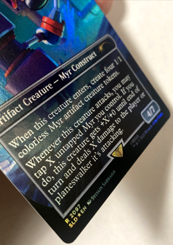 MTG Egg Hammer - Myr Battlesphere (Rainbow Foil) Secret Lair x Sonic 2097 NM - Image 2