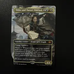 Shiko and Narset, Unified- Tarkir Dragonstorm Commander Borderless MTG-NM - Image 1