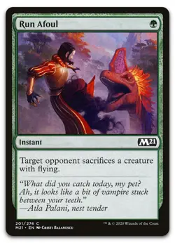 Run Afoul #201 (NM) Core Set 2021 M21 Magic MTG - Image 1