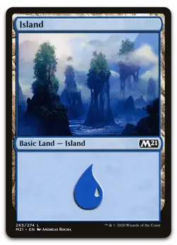 Island (265) #265 (NM) Core Set 2021 M21 Magic MTG - Image 1