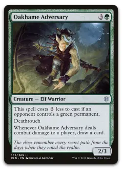 Oakhame Adversary #167 (NM) Throne of Eldraine ELD Magic MTG - Image 1