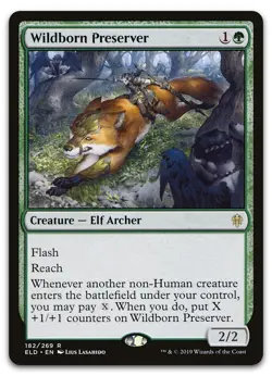 Wildborn Preserver #182 (NM) Throne of Eldraine ELD Magic MTG - Image 1