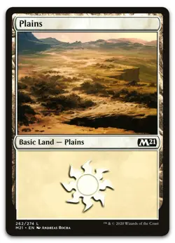 Plains (262) #262 (NM) Core Set 2021 M21 Magic MTG - Image 1