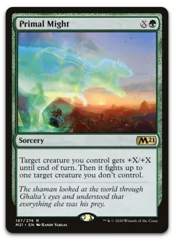 Primal Might #197 (NM) Core Set 2021 M21 Magic MTG - Image 1