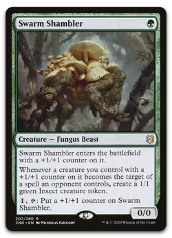 Swarm Shambler #207 (NM) Zendikar Rising ZNR Magic MTG - Image 1