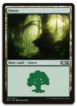 Forest (274) #274 (NM) Core Set 2021 M21 Magic MTG - Image 1