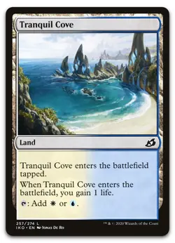 Tranquil Cove #257 (NM) Ikoria IKO Magic MTG - Image 1