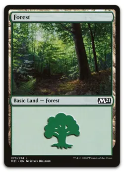 Forest (273) #273 (NM) Core Set 2021 M21 Magic MTG - Image 1