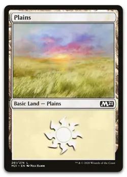 Plains (261) #261 (NM) Core Set 2021 M21 Magic MTG - Image 1