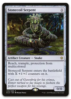 Stonecoil Serpent #235 (NM) Throne of Eldraine ELD Magic MTG - Image 1