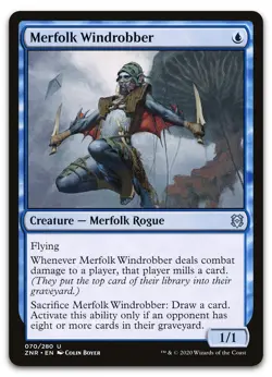 Merfolk Windrobber #70 (NM) Zendikar Rising ZNR Magic MTG - Image 1