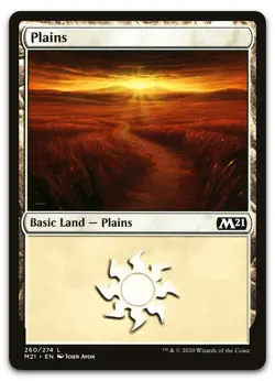 Plains (260) #260 (NM) Core Set 2021 M21 Magic MTG - Image 1