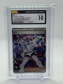 Eri 210/162 Temporal Forces Secret Illustration Rare Pokemon CGC 10 Gem Mint - Image 1
