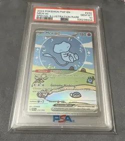 Pokemon Mew EX Bubble Mew PSA 10 Gem Mint 232/091 Sir SV Paldean Fates - Image 1