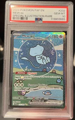 Pokemon Mew EX Bubble Mew PSA 10 Gem Mint 232/091 Sir SV Paldean Fates - Image 1