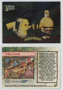 A New Friend Foilboard Topps Pokemon The Movie 2000 #5 2000 06st - Image 3