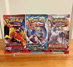 POKEMON Scarlet & Violet 3 pack (Paldea, Journey, Destined Rivals) NEW! - Image 1