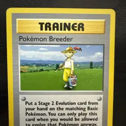 ⭐ Pokemon Breeder 076/102 Base Set 1st Edition Shadowless Rare Pokemon TCG - Image 2
