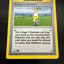 ⭐ Pokemon Breeder 076/102 Base Set 1st Edition Shadowless Rare Pokemon TCG - Image 3