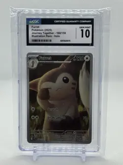 Pokemon Furret 168 Journey Together illustration Rare CGC 10 Gem Mint - Image 1
