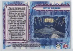 Enter Zapdos Foilboard Topps Pokemon The Movie 2000 #33 2000 06st - Image 2