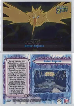 Enter Zapdos Foilboard Topps Pokemon The Movie 2000 #33 2000 06st - Image 3