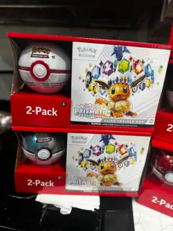 Pokemon Scarlet & Violet Prismatic Evolutions Elite Trainer Box 2-Pack Sealed - Image 4
