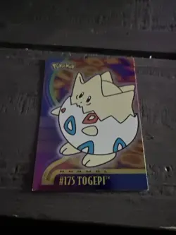 2001 topps Pokemon TV Animation Edition Johto Series 1 Foil #175 Togepi - Image 1