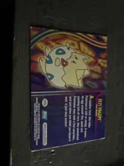 2001 topps Pokemon TV Animation Edition Johto Series 1 Foil #175 Togepi - Image 2