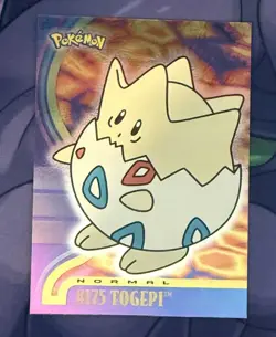2001 Topps Pokemon TV Animation Edition Johto Series 1 Foil #175 Togepi - Image 1