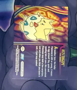 2001 Topps Pokemon TV Animation Edition Johto Series 1 Foil #175 Togepi - Image 2