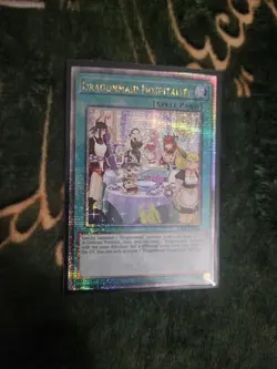 Yugioh Dragonmaid Hospitality Alternate Art Quarter Century Secret Rare RA03 - Image 1