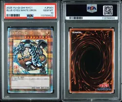 YuGiOh Blue Eyes White Dragon Ukiyo e PSA10 25th Japan Promo Card - Image 3