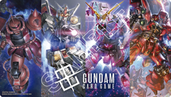 FIRST COMBAT EXV-01 Bandai Official Gundam TCG Playmat & Card Set 01 SDCC 2025 - Image 2