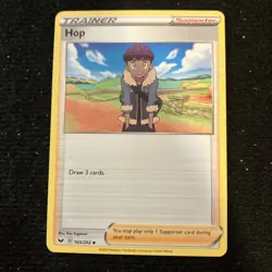Hop 165/202 Sword & Shield Base Set Uncommon Pokemon TCG Card - Image 1