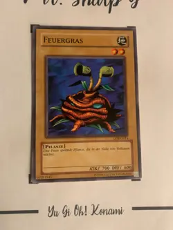 FEUEERGRAS - LOB-G014 DEUTSCH Yu-Gi-Oh! CARD COMMON KONAMI ORIGINAL TCG OCG 2002 - Image 3