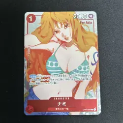 Nami OP01-016 Asia PAR Premium Girls Edition ONE PIECE Card for Asia Japanese - Image 1
