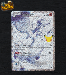 Pokemon TCG Card Reshiram 113/114 Celebrations Full Art Ultra Rare Holo EU 2021 - Image 1