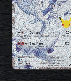 Pokemon TCG Card Reshiram 113/114 Celebrations Full Art Ultra Rare Holo EU 2021 - Image 5