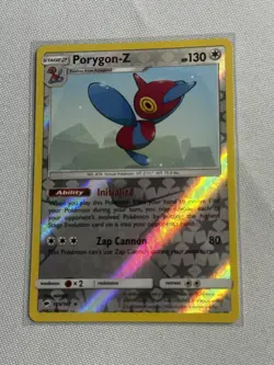 Porygon Z 105/147 Pokemon Card Sun Moon Burning Shadows Rare Reverse Holo Foil - Image 1