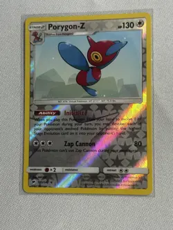 Porygon Z 105/147 Pokemon Card Sun Moon Burning Shadows Rare Reverse Holo Foil - Image 2