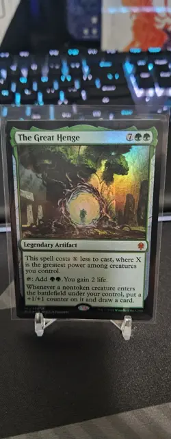 MTG Magic the Gathering the Great Henge Card (161/533) Throne of Eldraine Foil - Image 3