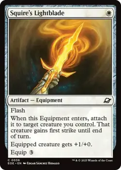 x4 NM (Playset) Squire's Lightblade, MTG, Edge of Eternities, Magic, 36 - Image 1