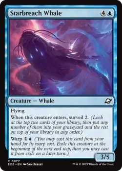 x4 NM (Playset) Starbreach Whale, MTG, Edge of Eternities, Magic, 77 - Image 1